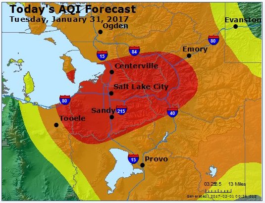 RideUTA's tweet photo. Need another reason to #RideUTA tomorrow? SLC has the worst air in the nation, according to https://t.co/YXZMutviaP. #ShowUCAIR https://t.co/un7MtioqB4