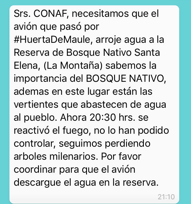 Kespinolac's tweet photo. Favor difundir @Flor_de_Oro @lorettitto91 @caneoc @paucla75 @fcohonorato @conaf_minagri @biobio @mega @TVN @tvmaulinos @ericahenriquezo RT https://t.co/f4P1Le5fxP
