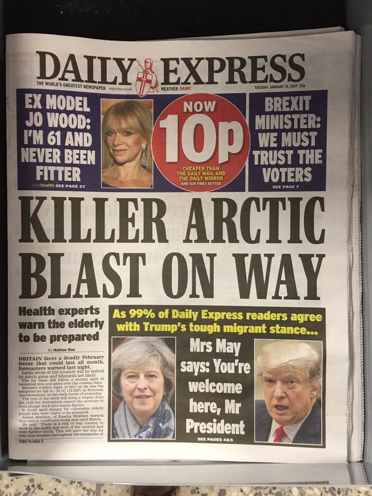 Matthieuws's tweet photo. This tabloid is a f###ing disgrace
#ban this shit. #dailyexpress #it breeds hatred and lies. #uk #press #ukpress #racists https://t.co/jradAb0d6l