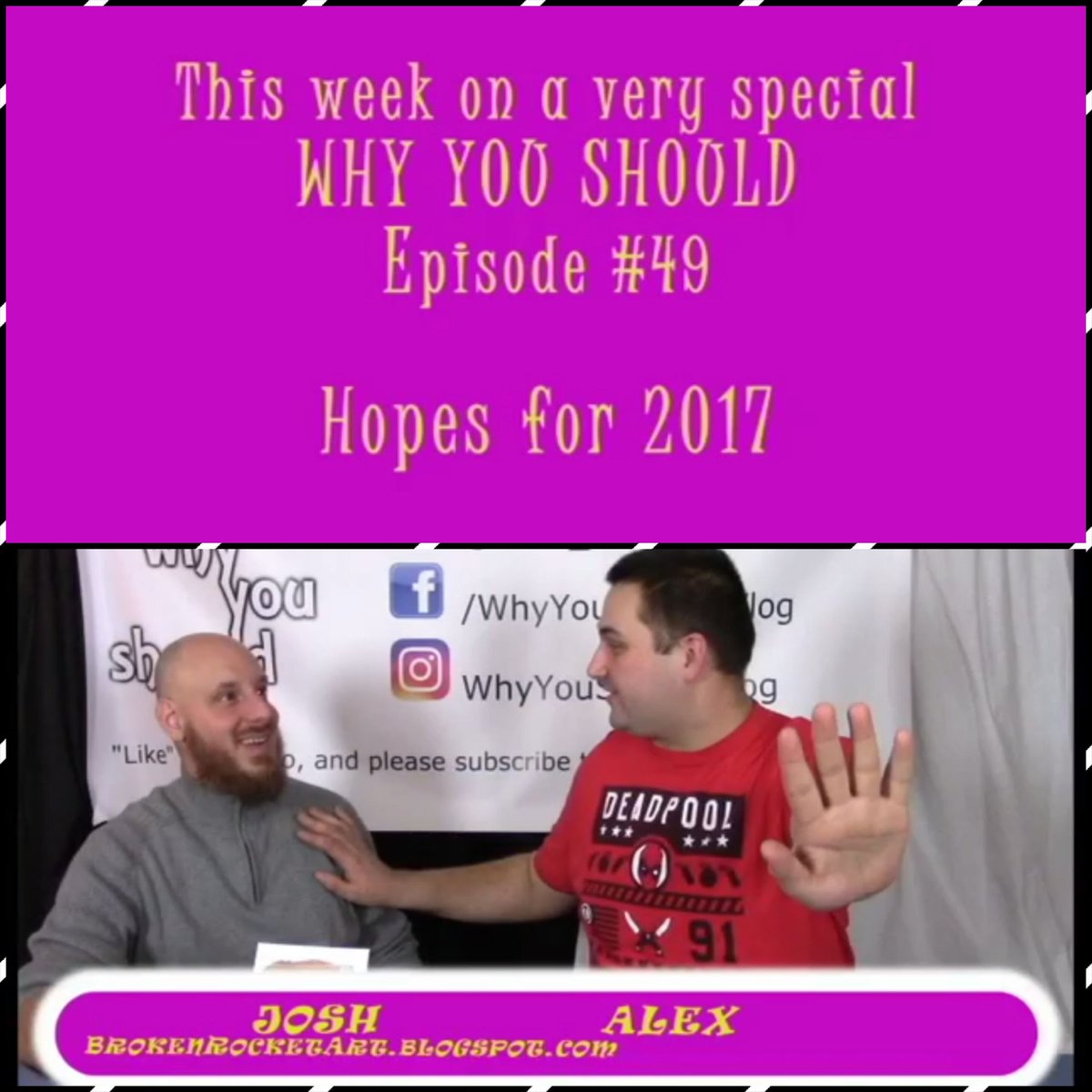 WYS_Vlog's tweet photo. Have you seen our newest #episode?
#Hopes for #2017.
Click here 👉 https://t.co/f7BF5FrNvc https://t.co/Pu83fLhTp7