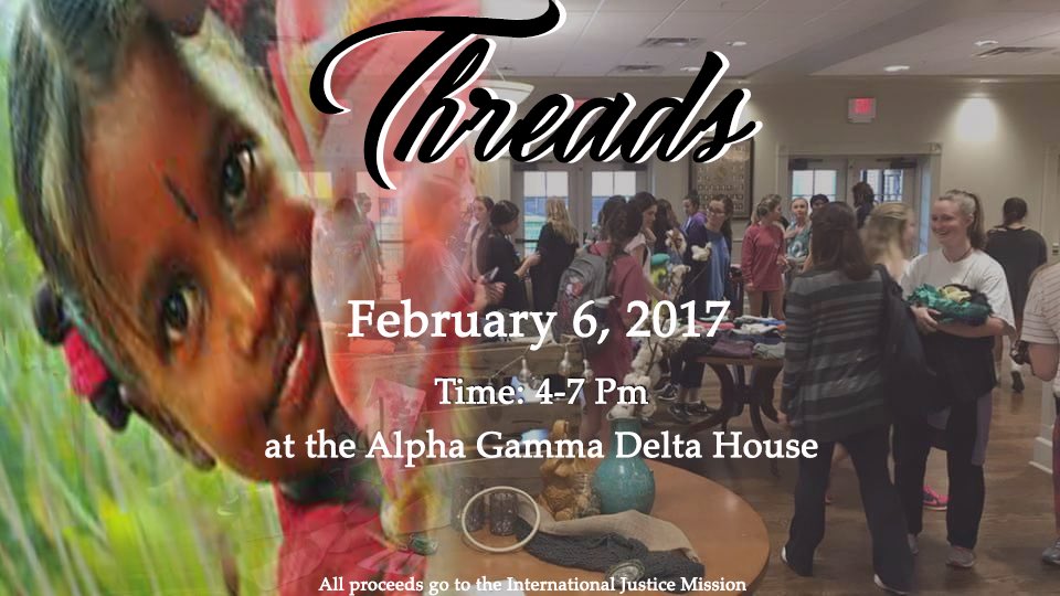 Join us for a pop-up thrift shop at the Alpha Gam house Feb. 6th!