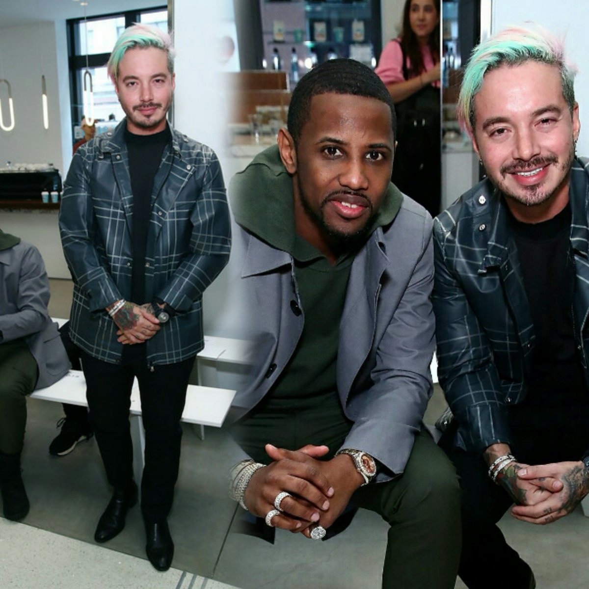 Os_Messiah's tweet photo. #JBalvin and #Fabolous stepped out for #EFM | #EngineeredForMotion runway show during #NYFWM today... https://t.co/KAgjPjqiA5 https://t.co/xYjboYwS7E
