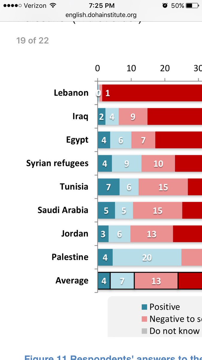 Cyindrick's tweet photo. @antyhpi if you look at the syrian refugees view on ISIS, 13% have a positive or somewhat positive attitude towards the terrorist group https://t.co/0R7FwwwUWA