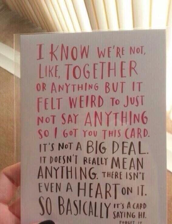 Raine4ver's tweet image. This Valentines day card speaks for our generation