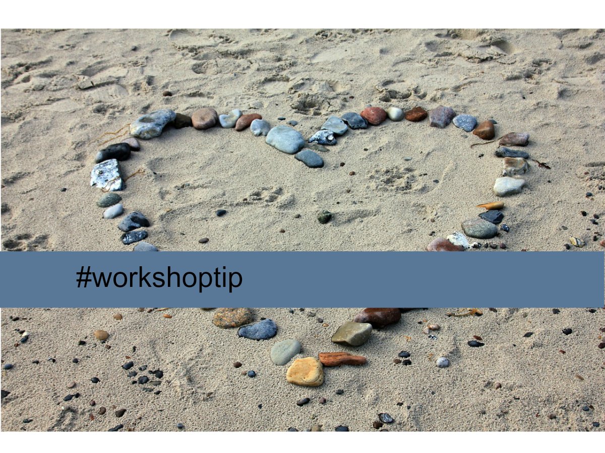 IeneLammers's tweet photo. #workshoptip Geef workshops uit je HART, dan heb je verbinding met je deelnemers. https://t.co/V1jOvzXtxb