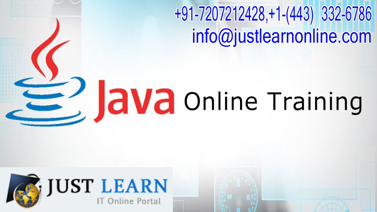 justlearn2's tweet image. Become an expert in #JAVA platform with our comprehensive #JAVA_Online_Training.
IN: +91-7207212428,USA: +1-(443) 332-6786
#Justlearnonline