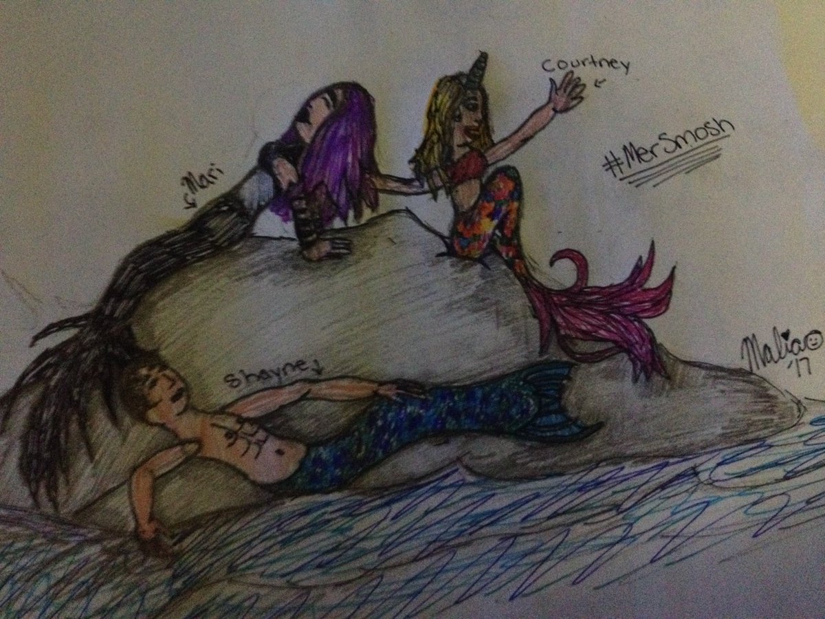 WMal13lol's tweet photo. @smosh @supershayne @Co_Mill @AtomicMari The three Smosh mermaids. enjoy! β€οΈβ€οΈ #MySmoshArt #mersmosh https://t.co/K3jqIb89oB