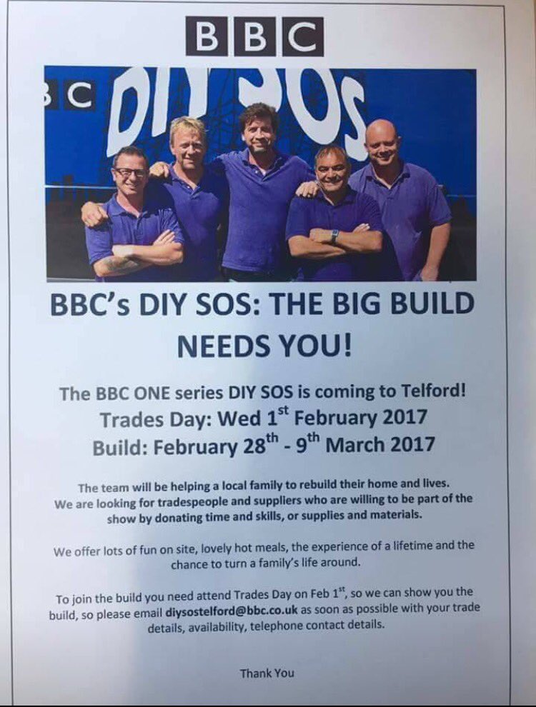 InvestTelford's tweet photo. Telford companies rush to show just how caring they are today @DIYSOS @MrNickKnowles #TelfordCares https://t.co/HCdn6cgUpo