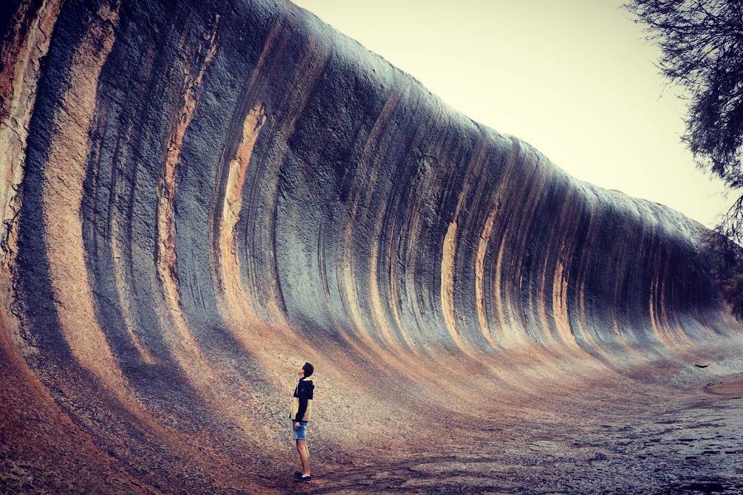 southaustralia's tweet photo. Waves frozen in time at Pildappa Rock near the tiny town of Minnipa. Pic: jazzz66 (IG) https://t.co/mr4IYp1Tab https://t.co/WlIcHg5eDy