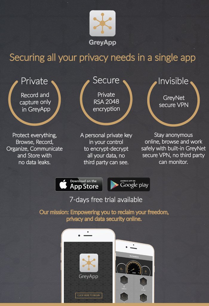 gdb_com's tweet image. Introducing GreyApp: Designed to help you reclaim your digital data and privacy online.