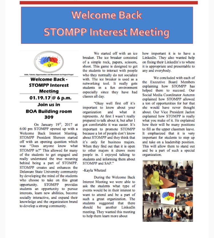 DSUSTOMPP's tweet photo. Our interest meeting was a success...THANK YOU to everyone who who came out!! #DSU20 #DSU19 #DSU18 #DSU17 #projectpropelempoweredbysap https://t.co/qg72WDWhTA