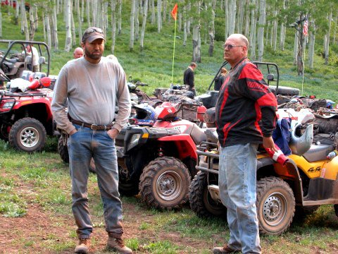 vonncox's tweet photo. Did some work on the my friend's ATV today  This is my friends, Jim and Bob trying them out.  Had to change the carb. Simple stuff https://t.co/g5ZECQOh5p