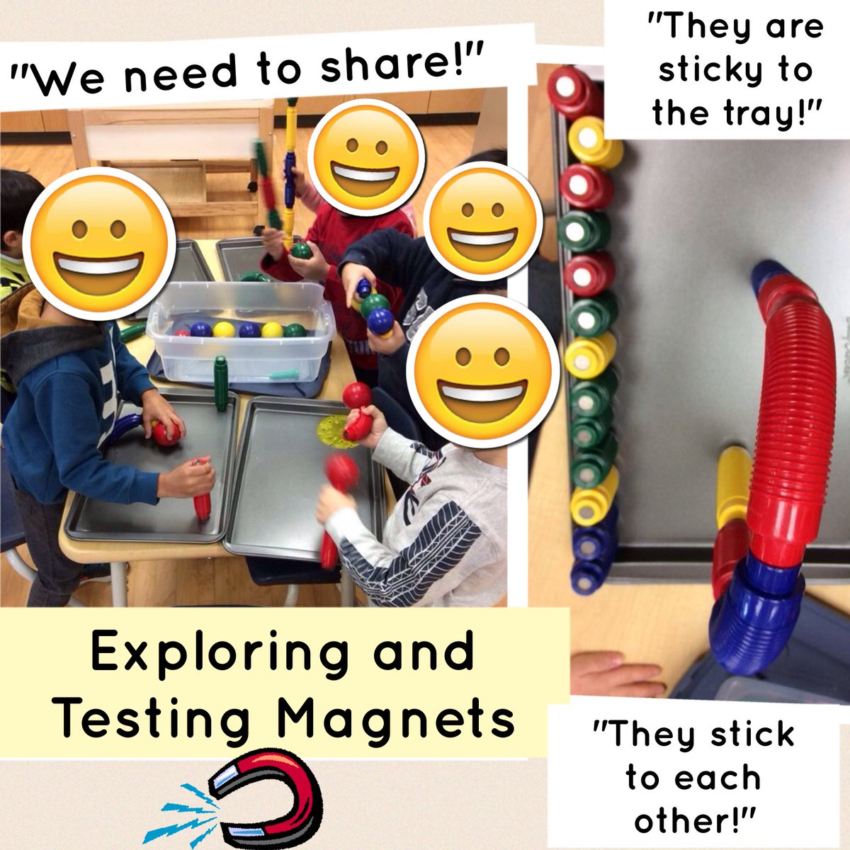 fdkparkview130's tweet photo. Excitement around exploring and testing out magnets! #FDK #exploration #hansonlearning https://t.co/PGU6OE6arz
