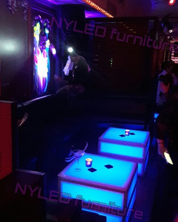 NYLEDFurniture's tweet photo. Christian Dior party  @up&amp;down night club. This place is amazing looking. 
#nyled #nyparties #nyc #LEDcocktailtables https://t.co/2HMPux983a