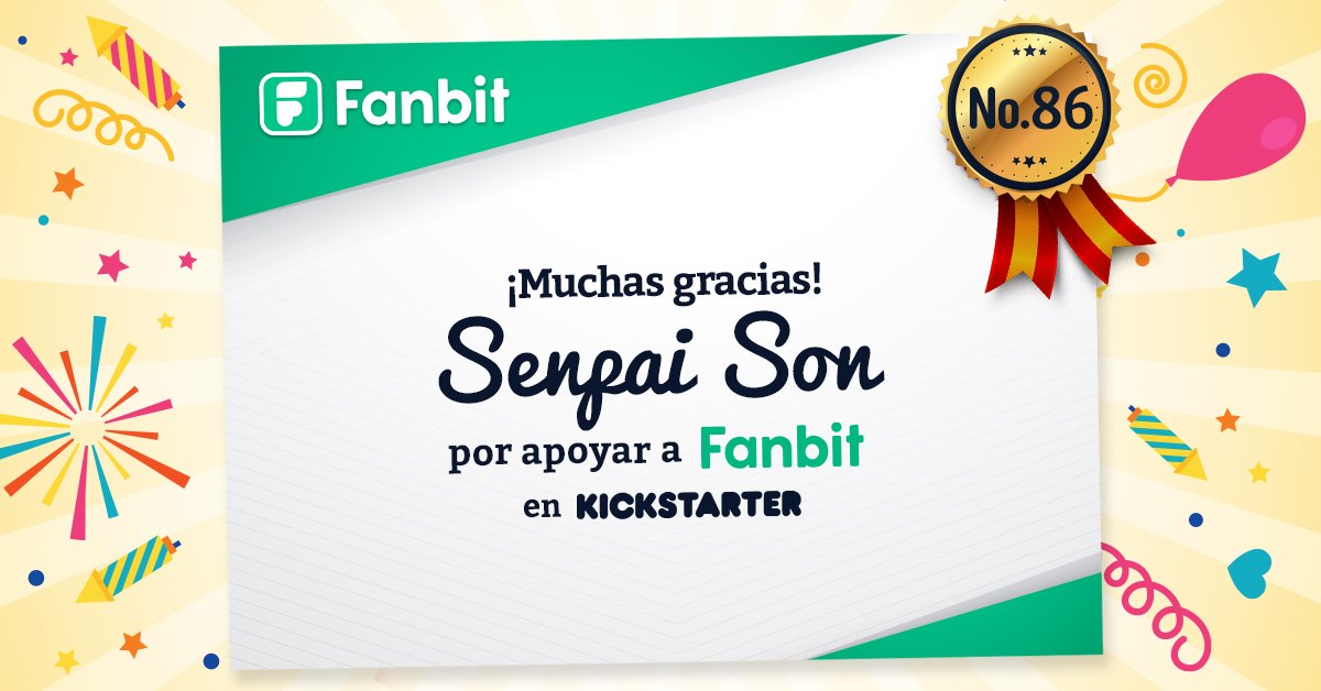 FanbitMexico's tweet photo. ¡Gracias, Senpai! ¡Muchas gracias por todo el apoyo! https://t.co/sqCPNFT3Ko