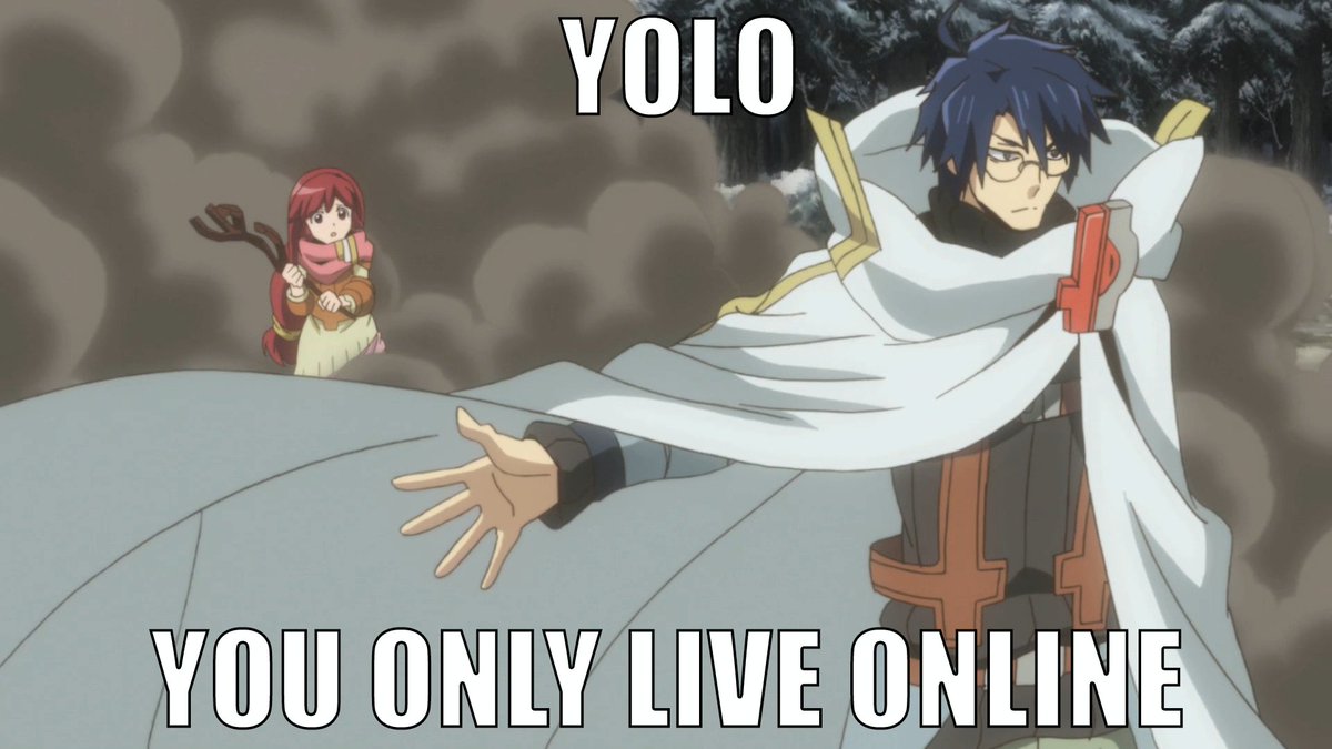 SentaiFilmworks's tweet photo. When your #MMO just becomes too real. #loghorizon https://t.co/eNfSavABOj