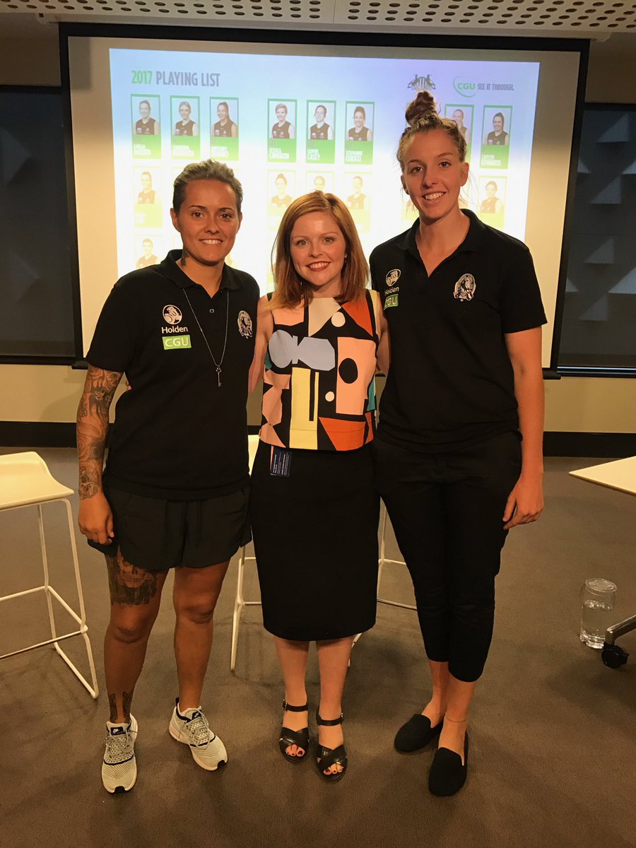Thanks for having us <a href="/CGUInsurance/">CGU Insurance</a> in house for a Q&amp;A! Great to have you guys on board the <a href="/CollingwoodFC/">Collingwood FC</a> women's team! #seeingusthrough