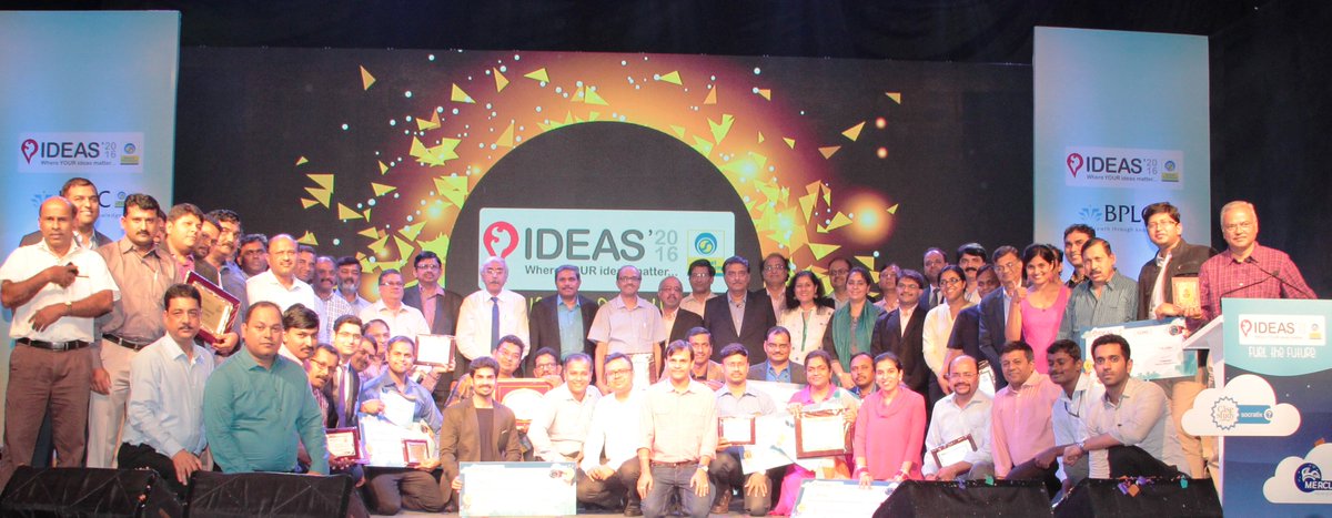 BPCLimited's tweet photo. Winners of #IDEAS2016 with C&MD and Directors at the IDEAS AWARDS nite recently. Congrats to all winners! #BPCL "Where your ideas matter!" https://t.co/9owLcFzy59