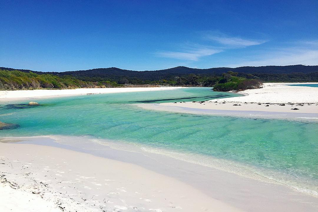 TasVacations's tweet photo. Crystal clear, jewel toned waters and perfect white sand courtesy of Binalong Bay in Tasmania’s North East 🐚💎🔆 #Tasmania  #discovertasmania https://t.co/JSbM9v1ODh