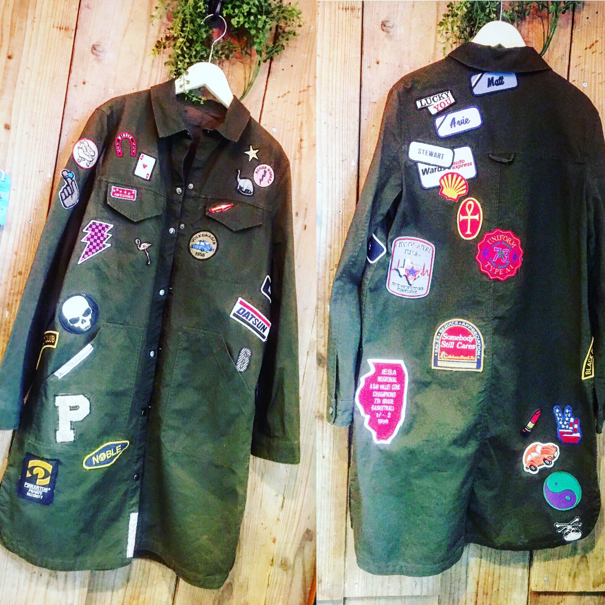 Kaya Remake Select 旅立ちました 凄いワッペン リメイクコート ありがとうございます リメイク 中野ブロードウェイ モッズコート リメイクコート 古着 古着リメイク 衣装 ライブ T Co O0tcll3tyv Twitter