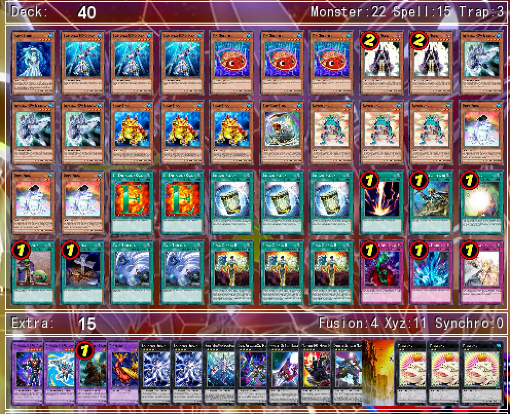 CRLCTriHards's tweet photo. This was the deck I was going to show the guys.
It revolves around Bahamut Shark summoning Frogs.
-@NewbieZack https://t.co/RsSPL8Fprt