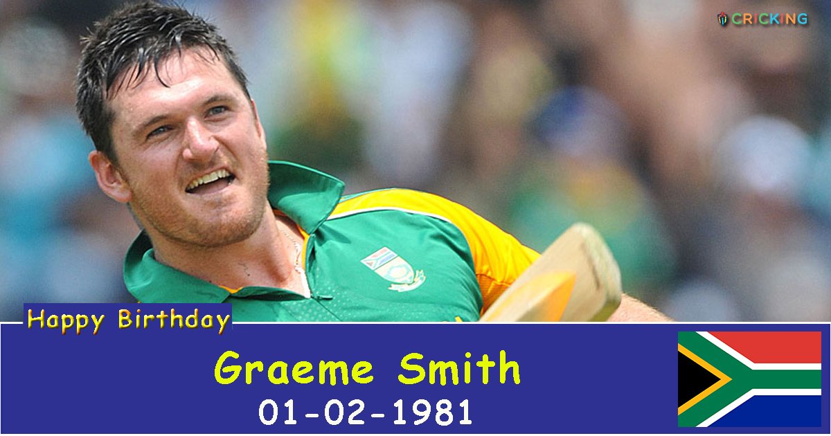 Happy Birthday Graeme Smith. The former South African cricketer turns 36 today. 