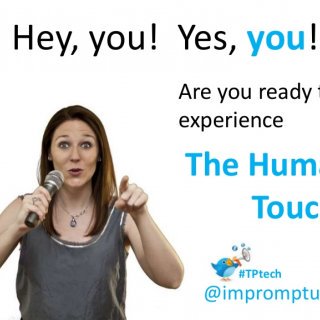 SlideHot's tweet image. Hey, you! Yes, you! Are you ready to experience The Human Touch? #TPtech @impromptuguru

 I’m experiencing “The Hu ...