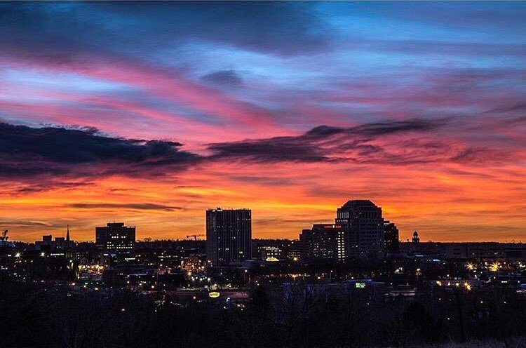 Colorado's tweet photo. "@VisitCOS: Yet another #colorful #Colorado #sunrise on our #VisitCOS #cityscape" https://t.co/ivHHkwsWaW