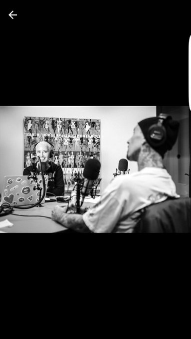 Tonight's podcast was awesome thanks @travisbarker ❤️?? https://t.co/vJ4zI7rWNJ