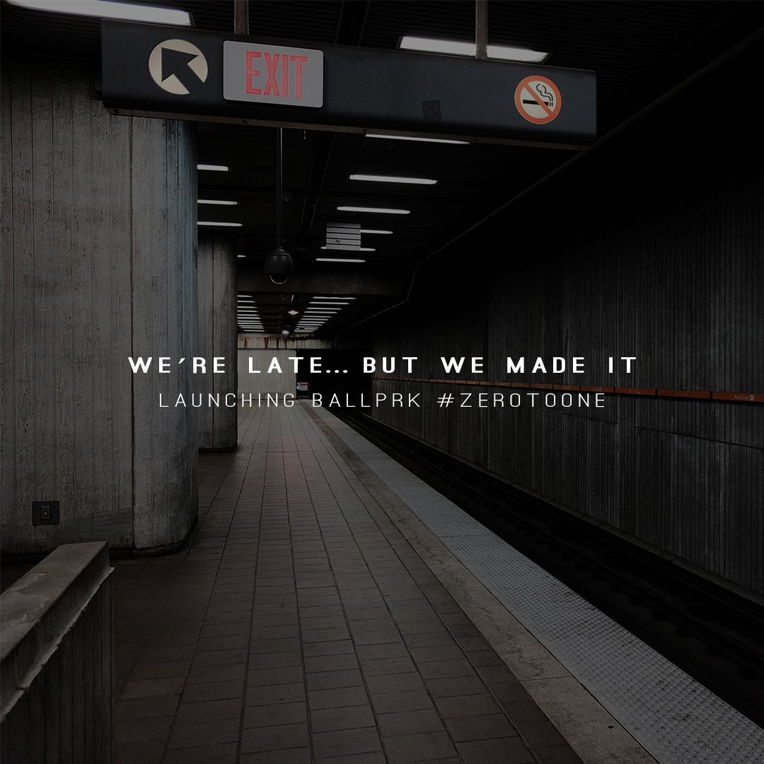 ballprk's tweet image. New blog post about the launch of BALLPRK now up: blog.ballprk.com/were-late-but-…