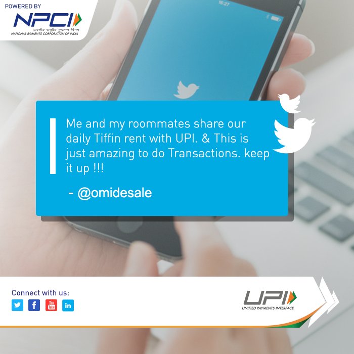 UPI_NPCI's tweet photo. Here’s how @omidesale uses UPI to simplify his payments. #OneAppSolution https://t.co/HwotDBIytL
