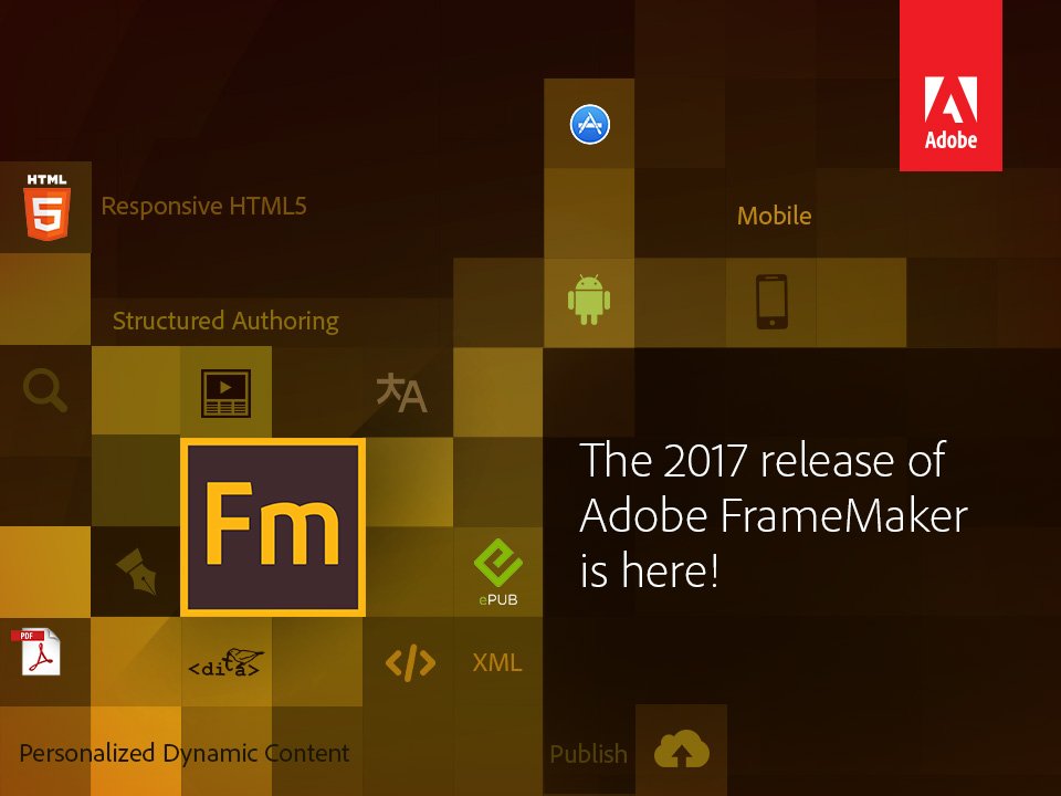 A reimagined experience for you and your audiences with the powerful new #Adobe #FrameMaker (2017 release) adobe.com/framemaker #techcomm
