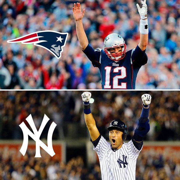 joincrowd's tweet photo. Which dynasty reigns supreme? Vote here: https://t.co/F13ujOyJrG. #joincrowd #patriots #patriotsnation #yankees @Patriots @Yankees https://t.co/opPRziH1Qr