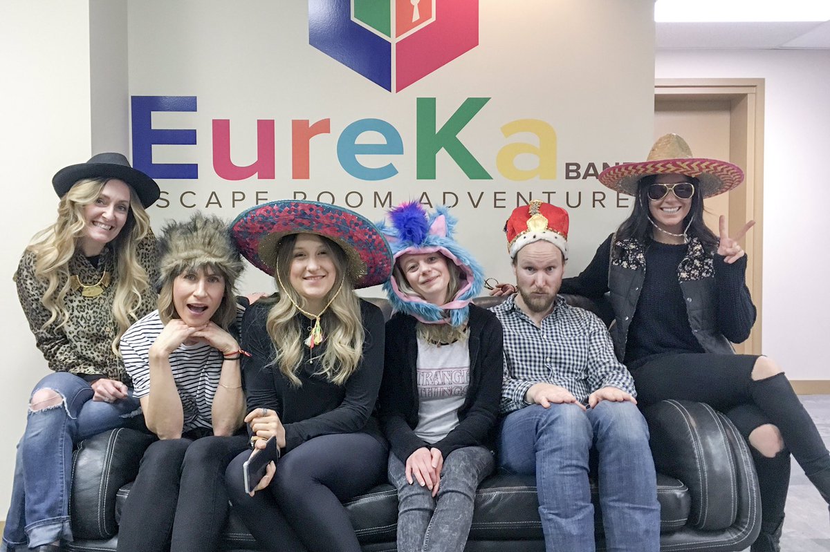 #BTowneSalon girls hit the escape room in Banff. Very cool experience! #Eureka #escaperoom <a href="/Real_Banff/">Real_Banff</a> #mybanff