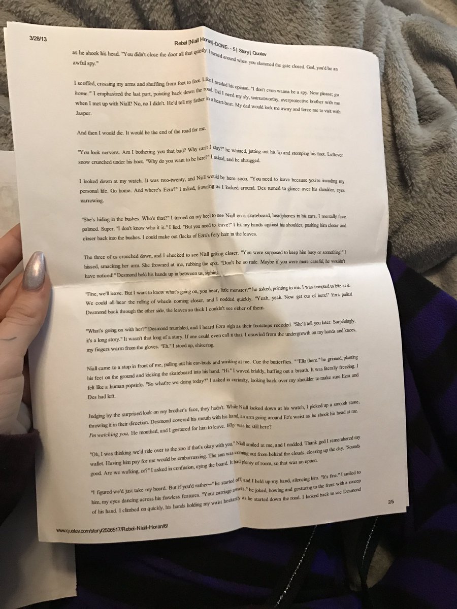 emosguitar's tweet photo. can we talk about how when i was 12 i got grounded from my laptop so i printed up niall fan fiction to read bc i was obsessed like why 😂😭 https://t.co/mdp7whpn6B