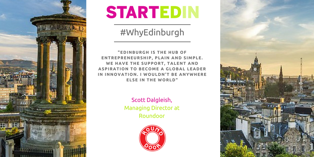 _Seler8's tweet photo. We asked our newest #StartEDIN member, @RoundDoor, Why they love living & working in #Edinburgh #WhyEdinburgh #Tech #Startup https://t.co/uLJdPvCpeT