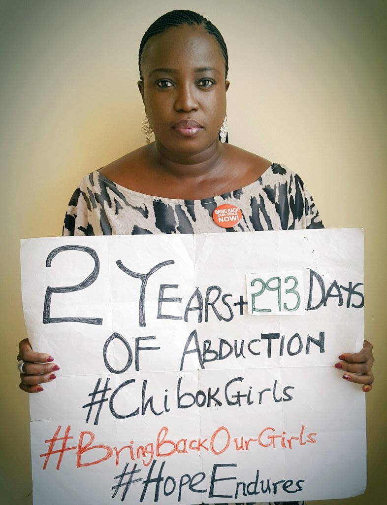BukkyShonibare's tweet photo. 1,024 days of abduction
#BringBackOurGirls
#HopeEndures
@rosanwo @SkyNews @saratu @CoolFMAbuja @Act4Account @NigeriaInfoAbj @WhiteHouse https://t.co/BJ8jkaDSV5