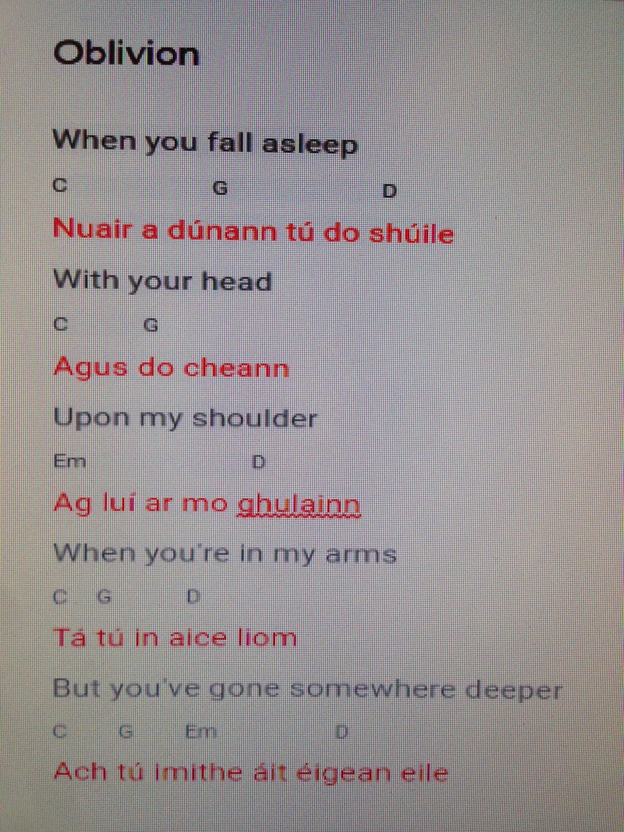 katietyty's tweet photo. @bastilledan tá do amhráin, 'Oblivion', astraithe go Gaeilge againn! #dushlan50 #dushlan #f152 #uimhir2 https://t.co/ayia0EtXAP