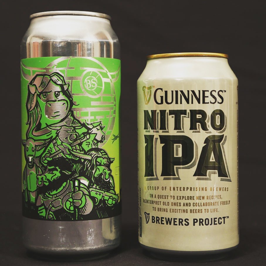CanMadness's tweet photo. 1st #IPA not brewed in the #UnitedStates, @GuinnessIreland  #NitroIPA, battles #NewJersey favorite, @bolerosnort #RogueBull. #CraftBeer https://t.co/61yNnqcNqf