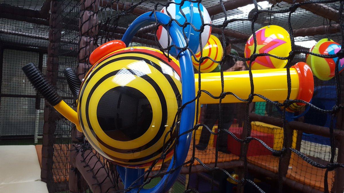 playcraftgroup's tweet photo. Out with the Old and in with the New! @cefnmablyfarmpark receive new canons and interactive targets ready for Half Term Holidays! #crazyplay https://t.co/QGu6QlZRp9