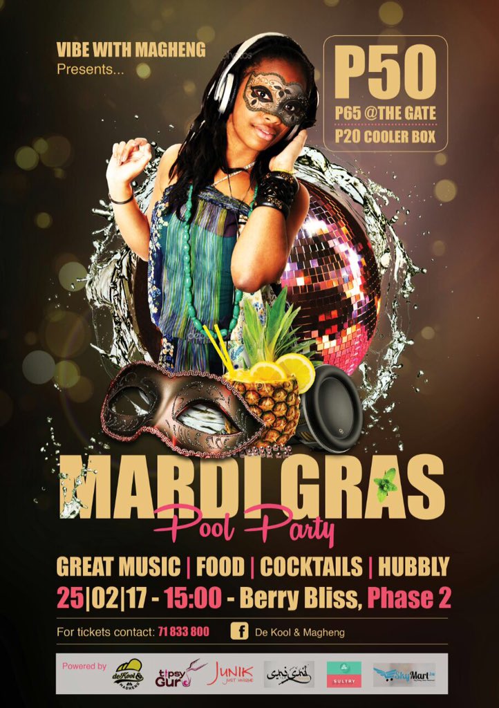 EpicTheRapper's tweet photo. BRAND NEW MONTH, NEW VIBES

#VibeWithMagheng
#MARDIGRAS
#PoolParty
25thFeb

#PartyTheEPICWay https://t.co/t6d6cReRoZ