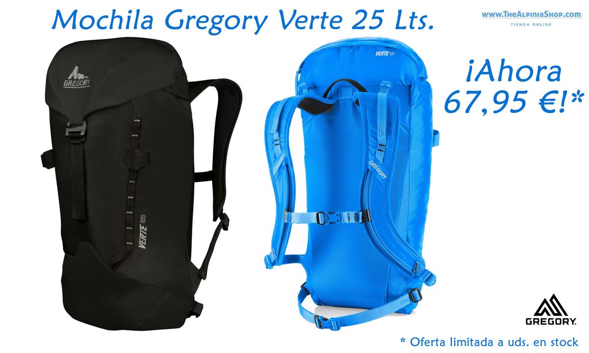 TheAlpiniaShop's tweet photo. #OFERTAS ¡Ahora la Verte de Gregory por tan solo 67,95 €! https://t.co/Oe7mQ07trk https://t.co/ttVFsxwJV4