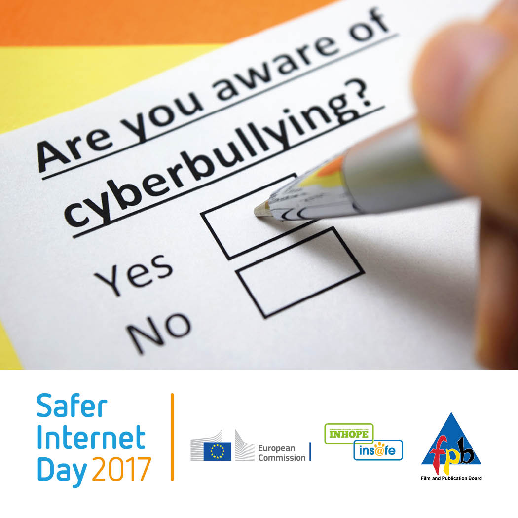 FPB_ZA's tweet photo. Cyberbullying doesn’t only affect the victim's reputation, be the change and report it! #CyberTips101 #SID2017 #SaferInternetDay #Walkathon https://t.co/5Ad1QqEOBo