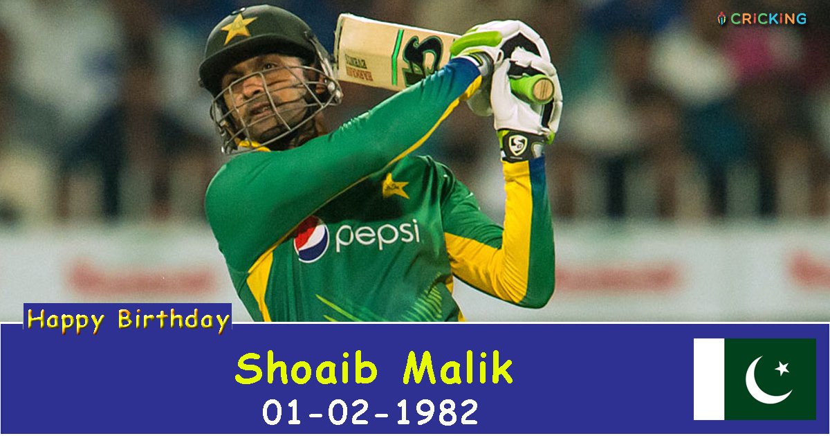 Happy Birthday Shoaib Malik. The Pakistani cricketer turns 35 today. 