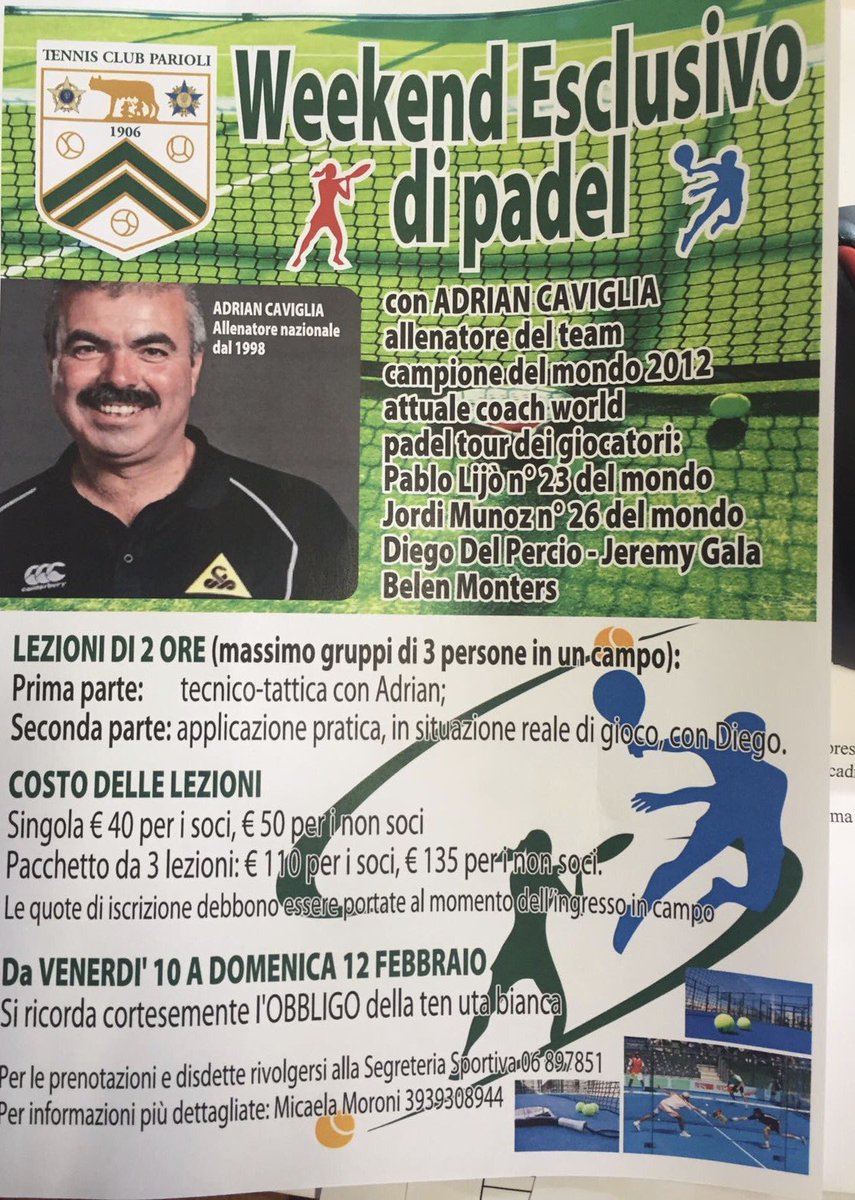 Tutto pronto per <a href="/AdrianCaviglia/">Adrian Caviglia</a>!! 🎾✌🏼💪🏼