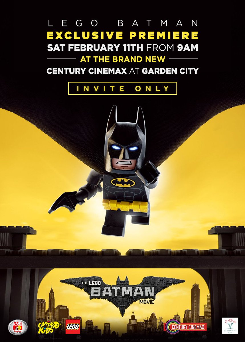 On the 11th of February at the Century Cinemax Garden City the exclusive  premier of the Lego Batman Movie! LEGOBatmanM... | Capital FM Kenya |  Scoopnest