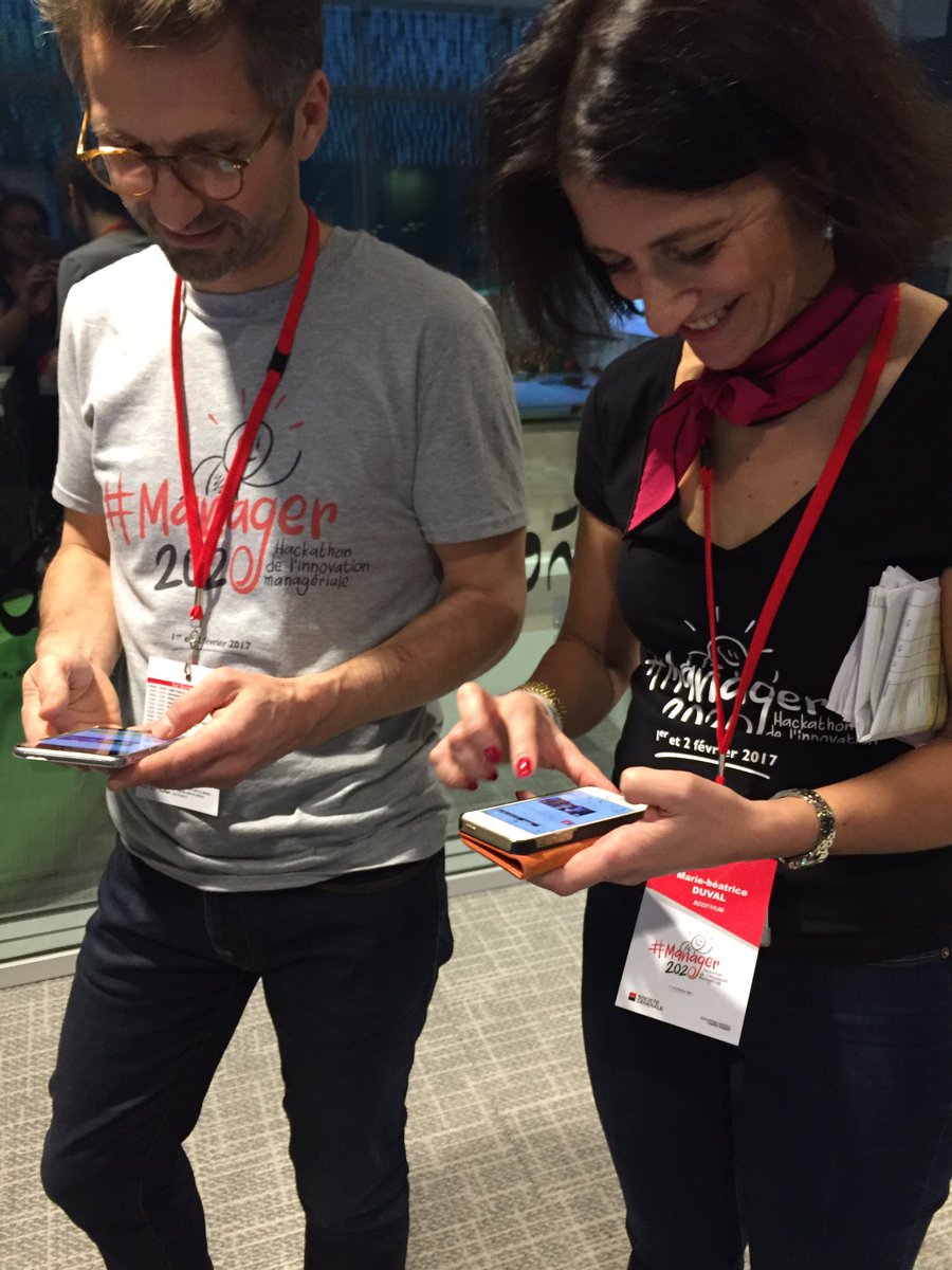 sblondiau's tweet photo. La DRH de BDDF tweete à donf #manager2020 #client2020 #hackathon #innovationmanageriale cc@sg_etvous https://t.co/QZtd1sor2m
