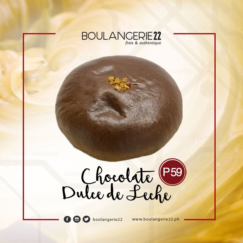 This freshly-baked chocolate bread just got even better with the addition of decadent dulce de leche! Grab this for only P59 here at #B22
