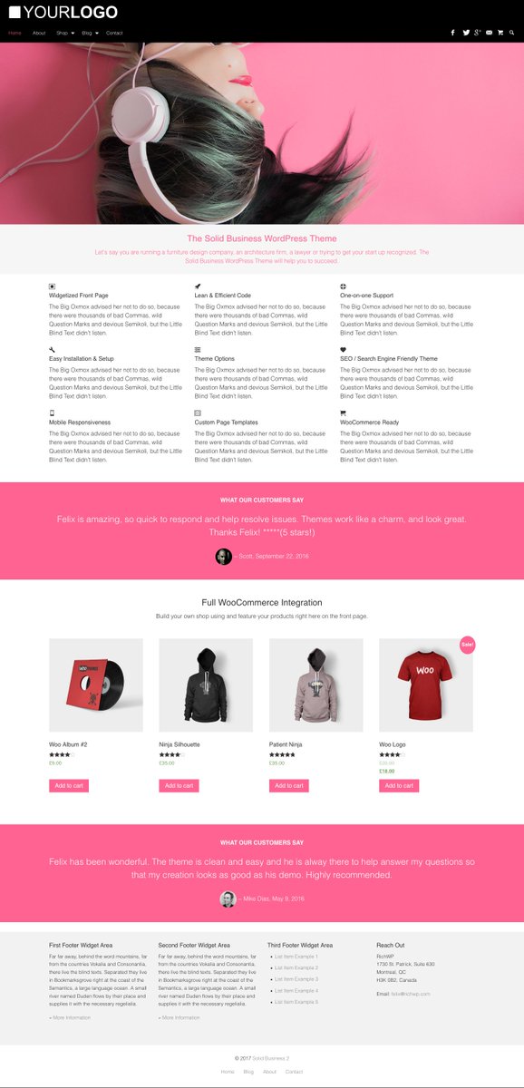 The Solid Business WordPress Theme from RichWP can be used for professional websites in almost any industry » richwp.com/solid-business…  #WP