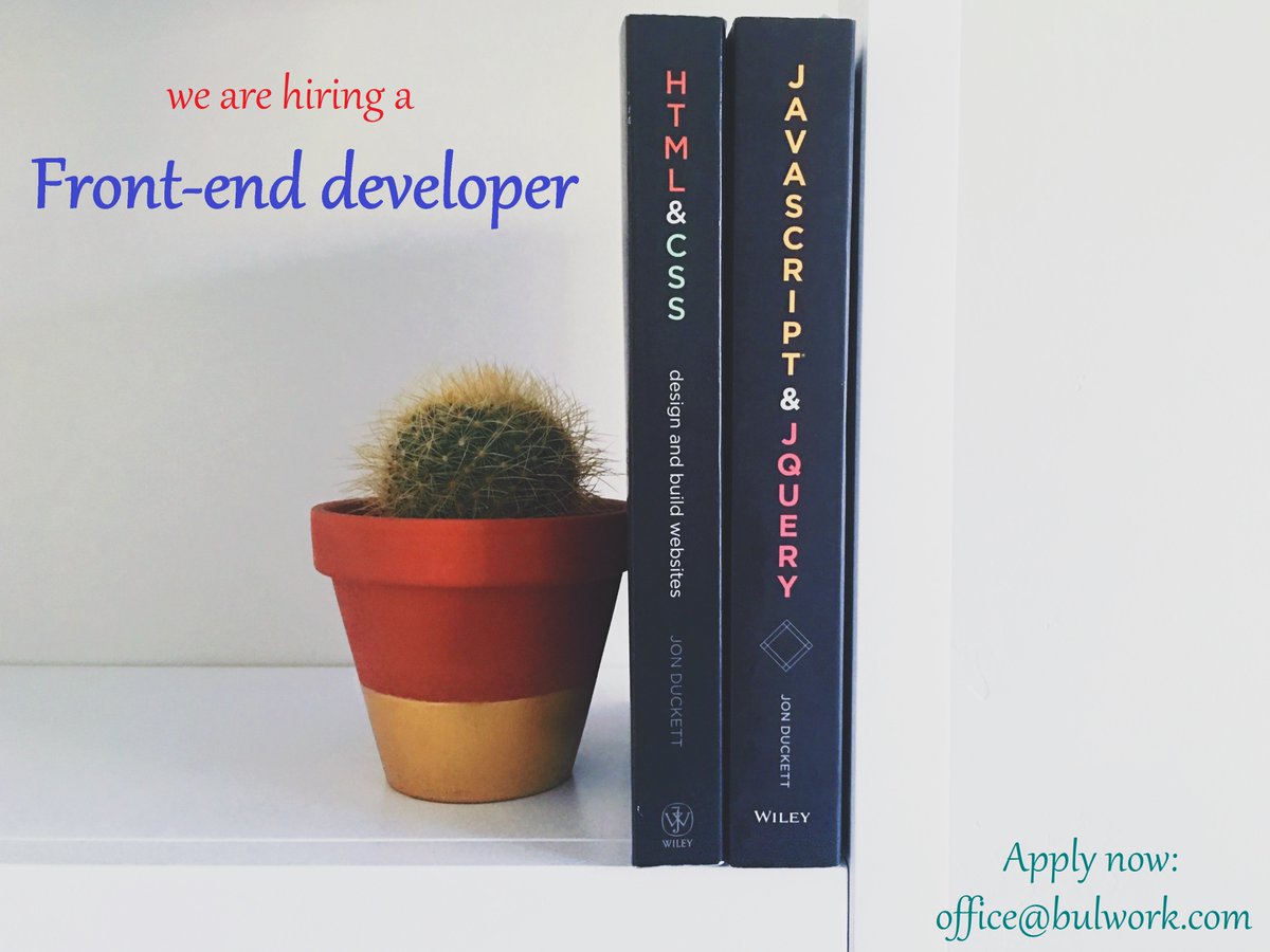 bulwork's tweet photo. #FrontEnd #developer with 5 years of experience in #webdevelopment💻
✨#applynow 📩office@bulwork.com📲+359 898 550 633
#Bulwork #opportunities https://t.co/UGEMHrhyef